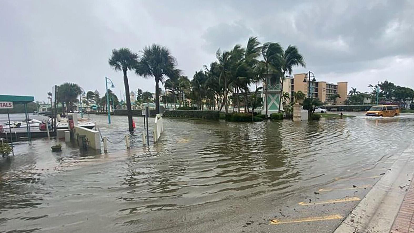 Nicole weakens to a tropical storm after striking Florida's east coast as the first US hurricane in November in nearly 40 years